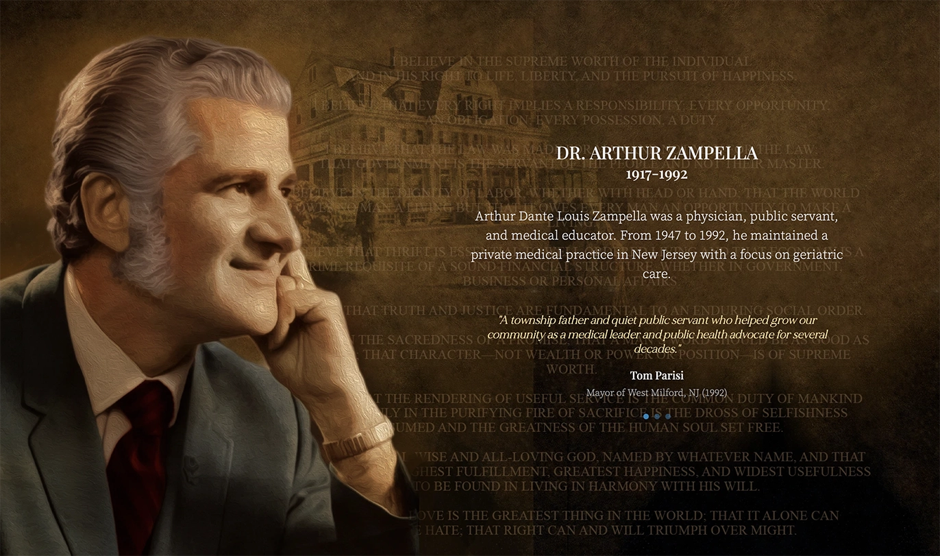 Dr. Arthur Zampella, physician and owner-operator of Idylease from 1954 to 1992