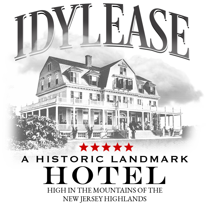Engraved illustration of Idylease in Newfoundland, New Jersey